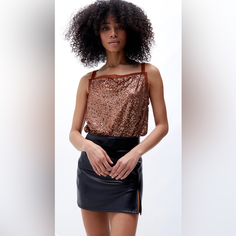 Free people sequin bodysuit gorgeous! NWT $98!! - Picture 4 of 4